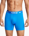 Nike Men's Dri-fit Essential Micro Boxer Briefs (3-pack) In Photo Blue