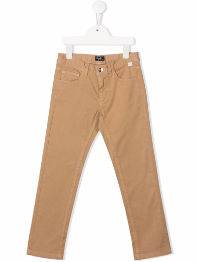 Il Gufo Kids' Straight-leg Chino Trousers In Neutrals