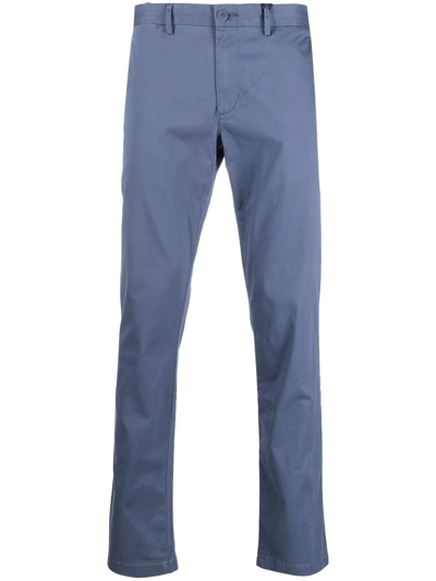 Tommy Hilfiger Slim-cut Chino Trousers In Blau