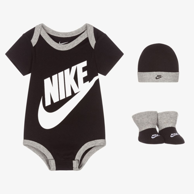 Nike Baby Boys Black Bodyvest Set