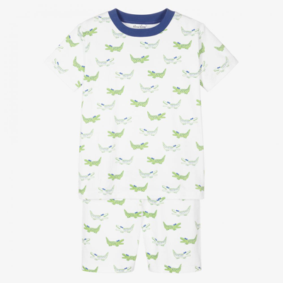 Kissy Kissy Babies' Boys White Alligator Short Pyjamas