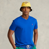 Ralph Lauren Classic Fit Jersey V-neck T-shirt In Pacific Royal