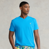 Ralph Lauren Classic Fit Jersey V-neck T-shirt In Cove Blue