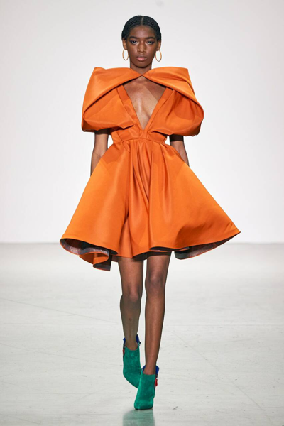 Bibhu Mohapatra Flame Cocktail Dress