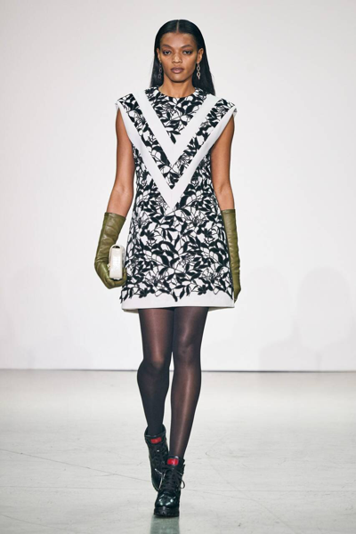 Bibhu Mohapatra Printed Tunic Cocktail Dress