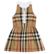 BURBERRY CHECKED COTTON DRESS