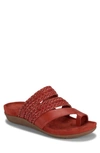 Baretraps Women's Jonelle Slide Flat Sandals In Paprika Red