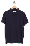 Duchamp Contrast Trim Knit Polo Shirt In Navy