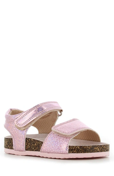 Sprox Lucy Glitter Strap Sandal In Pink Glitter