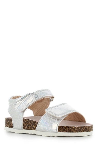 Sprox Lucy Glitter Strap Sandal In Silver Glitter