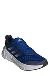 Adidas Originals Questar Running Shoe In Royal Blue/black/grey