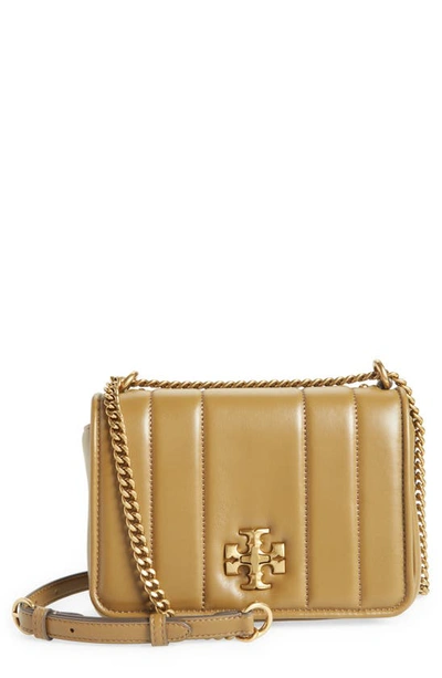 Tory Burch Kira Chain Shoulder Bag In Toasted Sesame / Rolled Gold