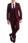 Perry Ellis Solid 5-piece Set In Burgundy