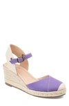 Journee Collection Ashlyn Espadrille Wedge Sandal In Purple