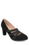 Journee Collection Journee Collectoin Loren Block Heel Pump In Black