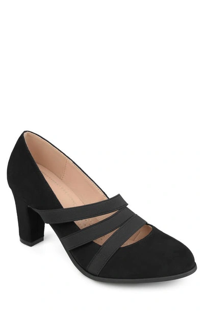 Journee Collection Journee Collectoin Loren Block Heel Pump In Black