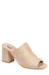 Journee Collection Adelaide Block Heel Mule In Nude