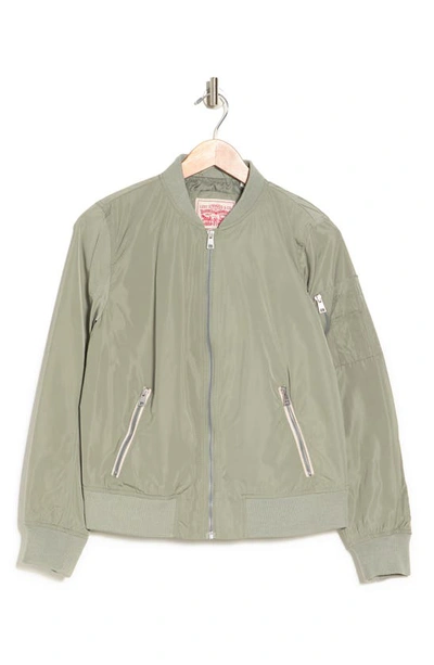 Levi's ®  Ma-1 Satin Bomber Jacket In Sea Green