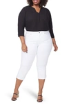 Nydj Marilyn Straight Leg Capri Jeans In Optic White