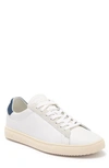 Clae Bradley Sneaker In White Leather Ensign Blue