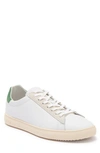 Clae Bradley Sneaker In White Leather Comfrey