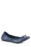 White Mountain Women's Sunnyside Ballet Flat Women's Shoes In Navy/ Smooth