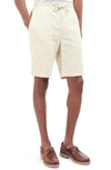 BARBOUR LINEN & COTTON BLEND SHORTS