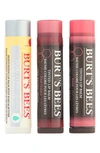 Burt's Bees 3-pack Lip Balm Set In Red