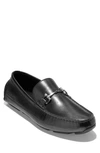 Cole Haan Wyatt Leather Bit Driver Loafer In Black