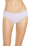 Natori Bliss Cotton Girl Briefs In Frosted Purple