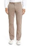 Brax 'evans' Flat Front Chinos In Stone