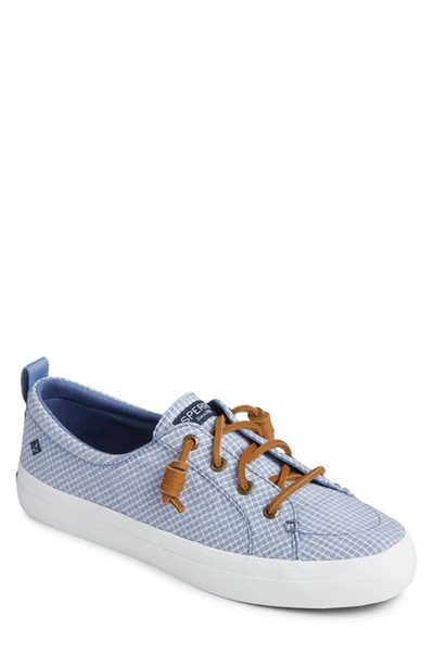 Sperry Top-sider Crest Vibe Mini Check Print Sneaker In Blue/ White
