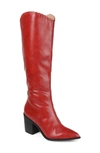 JOURNEE COLLECTION JOURNEE COLLECTION DARIA VEGAN LEATHER BLOCK HEEL BOOT