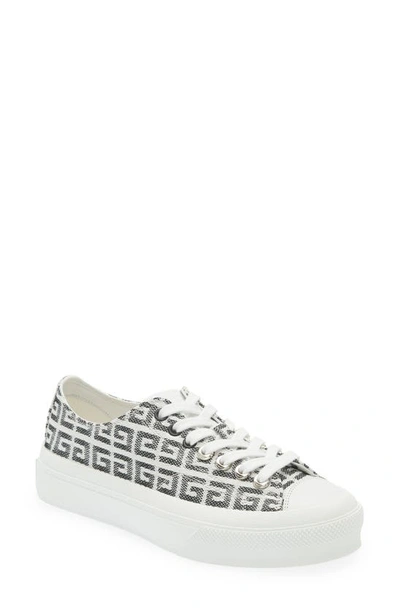 Givenchy Sneakers City 4g-jacquard Sneakers In Grey