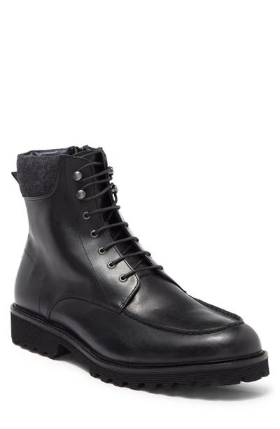 Paisley & Gray Mile Moc Toe Boot In Black