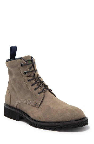 Paisley & Gray Bethnal Lace-up Boot In Grey Suede