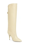 Saint Laurent Harper Tall Boot In Real Beige