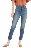 Madewell Rivet & Thread High Rise Stovepipe Jeans In Keyes Wash