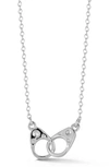 Sphera Milano 14k Gold Vermeil Handcuff Link Necklace In Silver