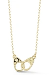Sphera Milano 14k Gold Vermeil Handcuff Link Necklace In Yellow Gold