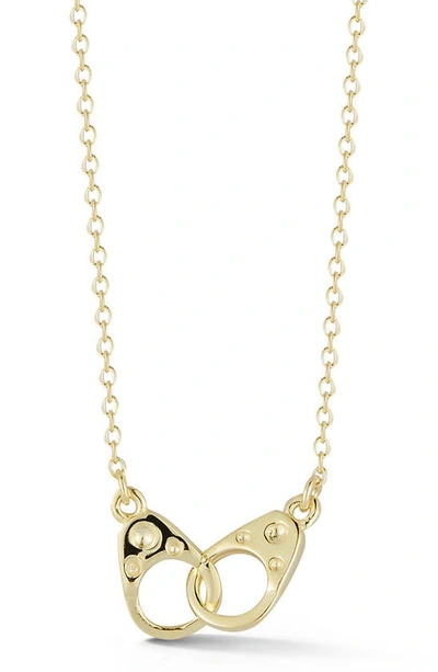 Sphera Milano 14k Gold Vermeil Handcuff Link Necklace In Yellow Gold