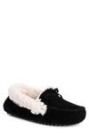 Muk Luks Jaylah Faux Shearling Lined Slipper In Black