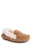 Muk Luks Jaylah Faux Shearling Lined Slipper In Camel