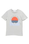 Nordstrom Rack Kids' Graphic Print T-shirt In Grey Sea Free