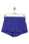 Z By Zella Interval Woven Run Shorts In Blue Clematis