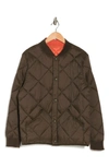 Calvin Klein Reversible Quilted Jacket In Olive