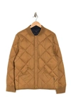 Calvin Klein Reversible Quilted Jacket In Khaki