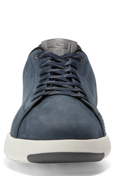Cole Haan Grandpro Low Top Sneaker In Navy Nubuck / Gray