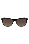 Nike Passage 55mm Square Sunglasses In Tortoise/ Brown Gradient