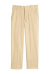 Tommy Hilfiger Kids' Big Boys Front Pressed Crease Fine Twill Pants In Med Khaki